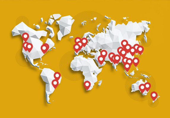 Places we worked in